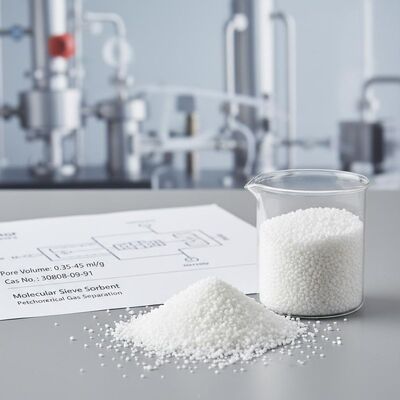 पेट्रोकेमिकल गैस पृथक्करण के लिए 0.35-0.45ml/g और 400°C तक की थर्मल स्थिरता के साथ आणविक छलनी अवशोषक